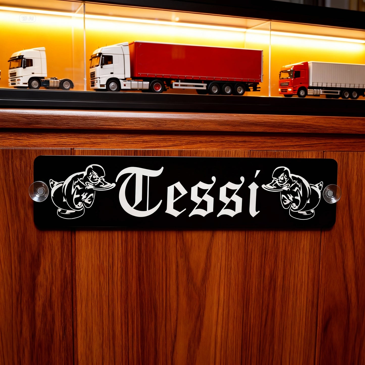 Turbo Duck - LKW Namensschild mit deinem Namen