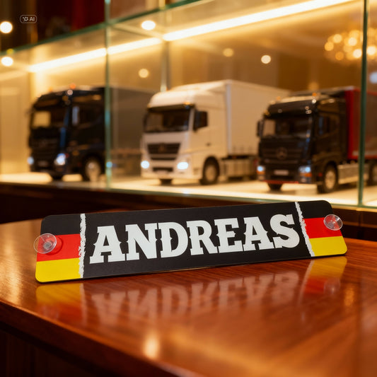 LKW Namensschild - Personalisiert mit deinem individuellen Wunschmotiv