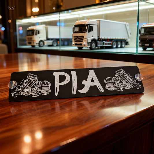 LKW Namensschild - Personalisiert mit deinem individuellen Wunschmotiv