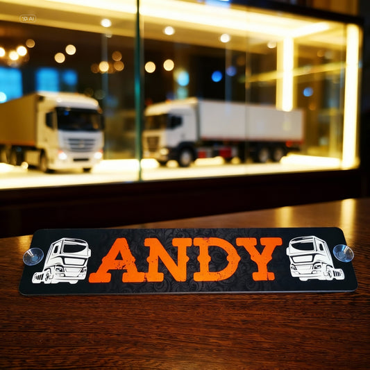 LKW Namensschild mit deinem Wunschmotiv