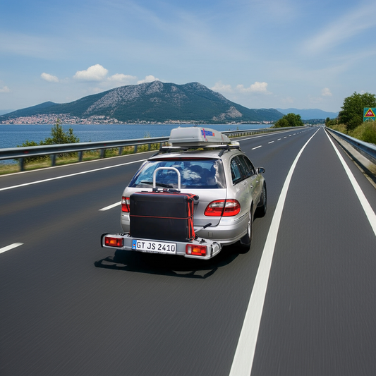 1x Autokennzeichen als Ersatz für Fahrrad- oder Gepäckträger