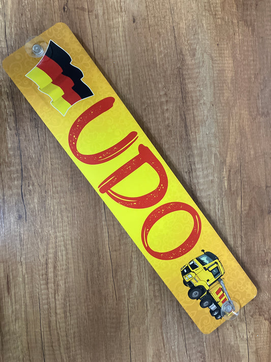LKW-Namensschild "UDO" – B-Ware zum Sonderpreis