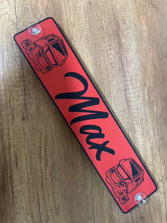 LKW-Namensschild "Max" – B-Ware zum Sonderpreis
