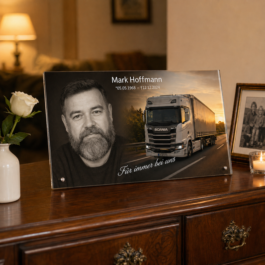 Personalisiertes Trauerbild mit deinem Wunschmotiv oder Foto - Ein bleibendes Geschenk
