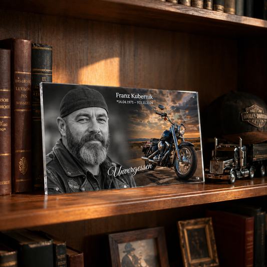 Personalisiertes Trauerbild mit deinem Wunschmotiv oder Foto - Ein bleibendes Geschenk