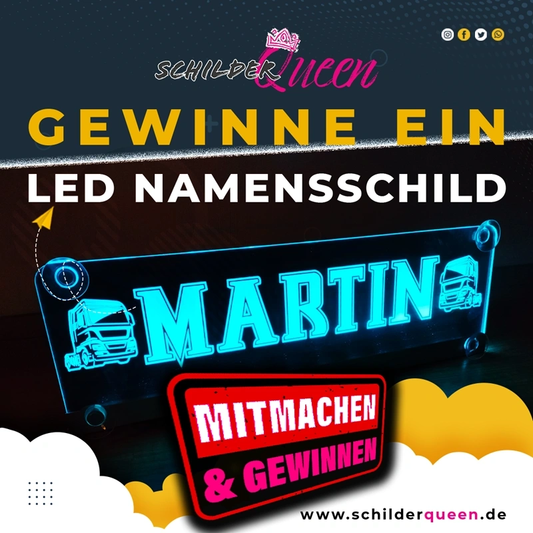 LED Namensschild