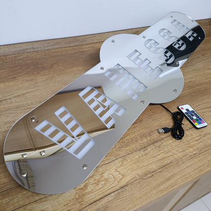 Rückwandschild mit LED Beleuchtung, 93x28 cm, mit deinem Wunschmotiv