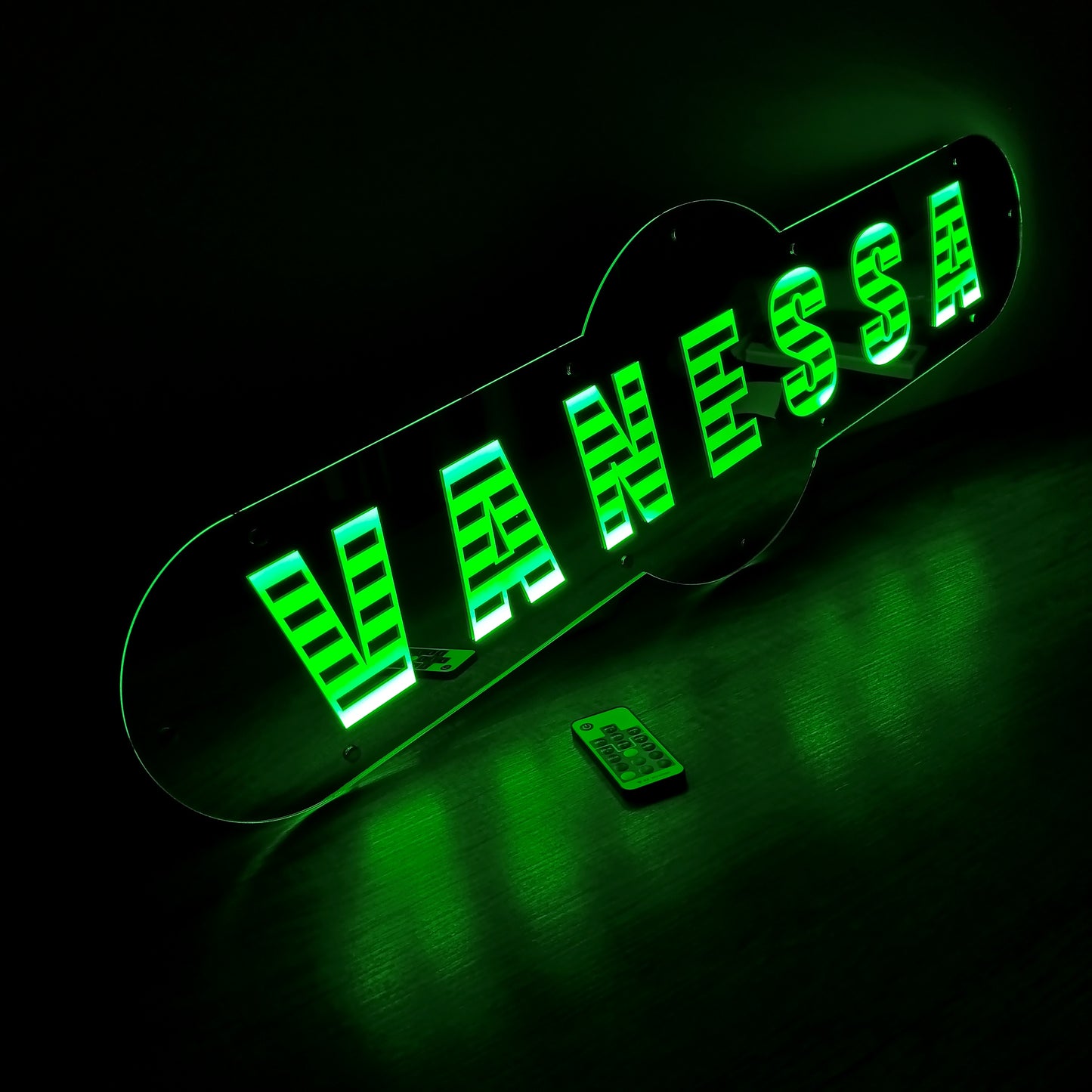 Rückwandschild mit LED Beleuchtung, 93x28 cm, mit deinem Wunschmotiv