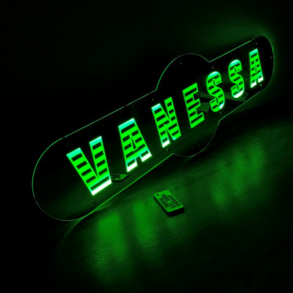 Rückwandschild mit LED Beleuchtung, 93x28 cm, mit deinem Wunschmotiv