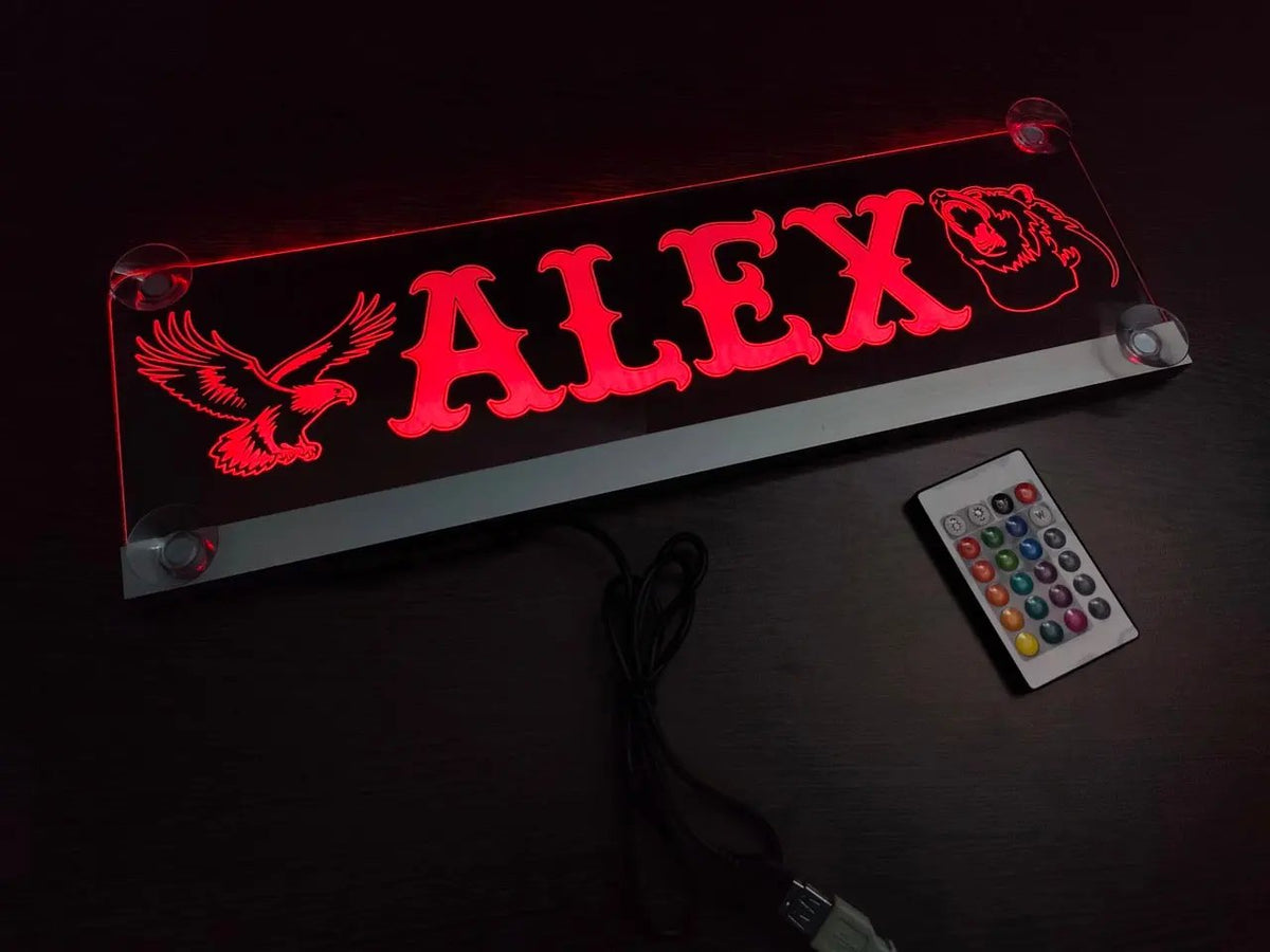 Bluetooth LED Namensschild – Wiederaufladbar, Programmierbar – 3er-Set Von SODIAL