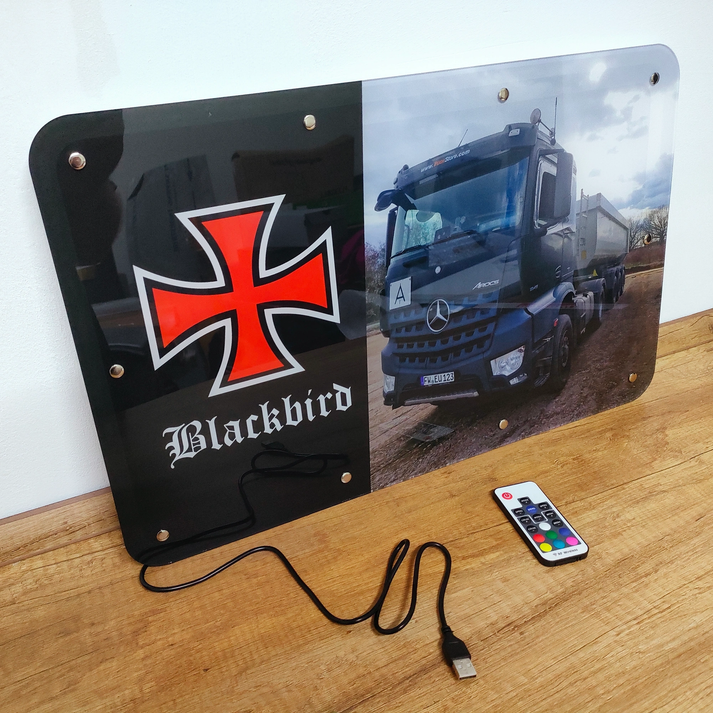 LED Wandbild personalisiert Ansicht 2
