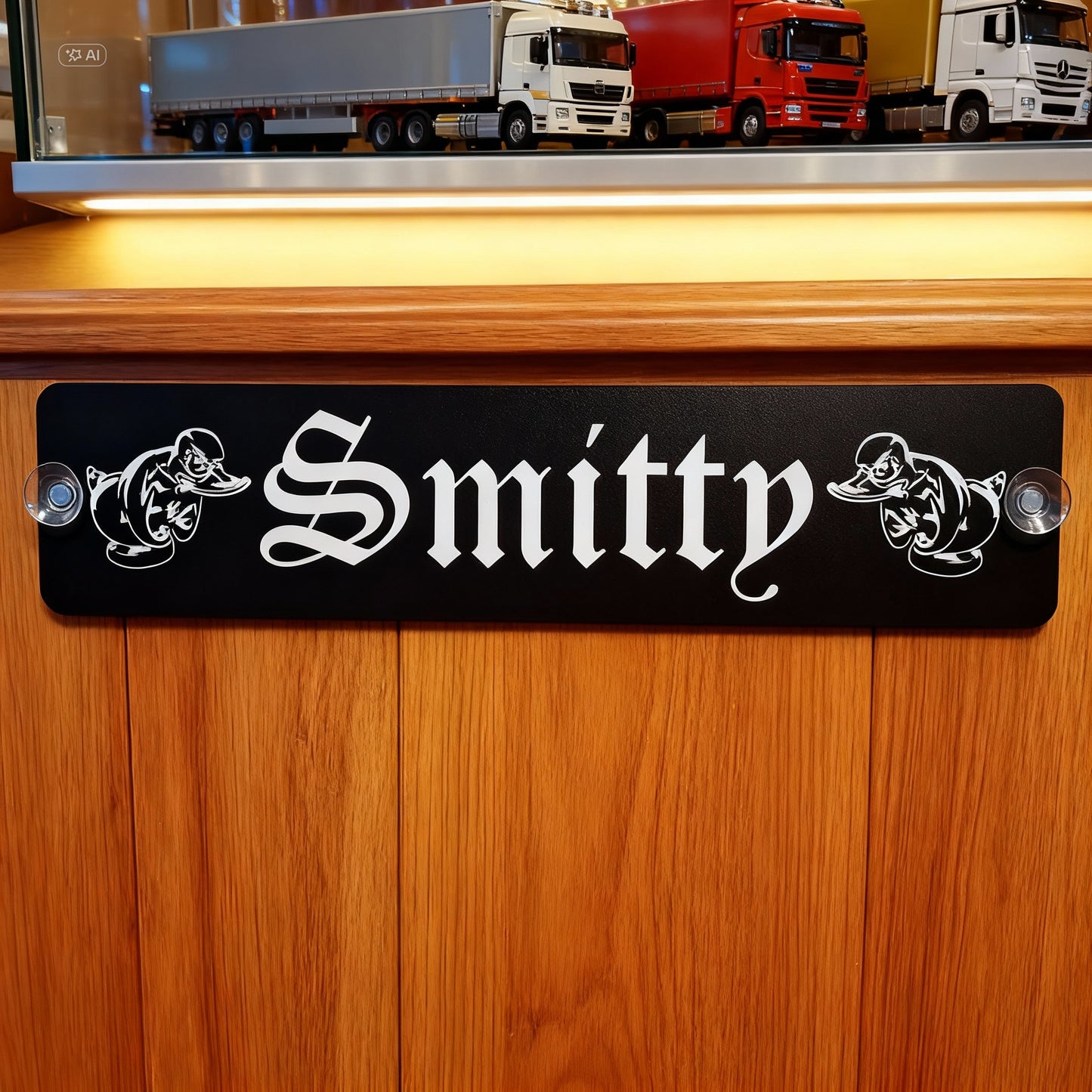 Turbo Duck - LKW Namensschild mit deinem Namen