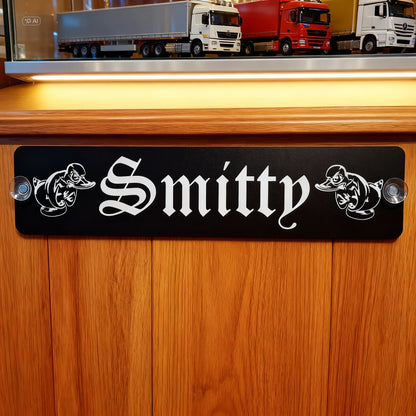 Turbo Duck - LKW Namensschild mit deinem Namen