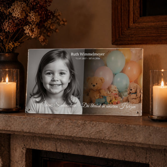 Personalisiertes Trauerbild mit deinem Wunschmotiv oder Foto - Ein bleibendes Geschenk
