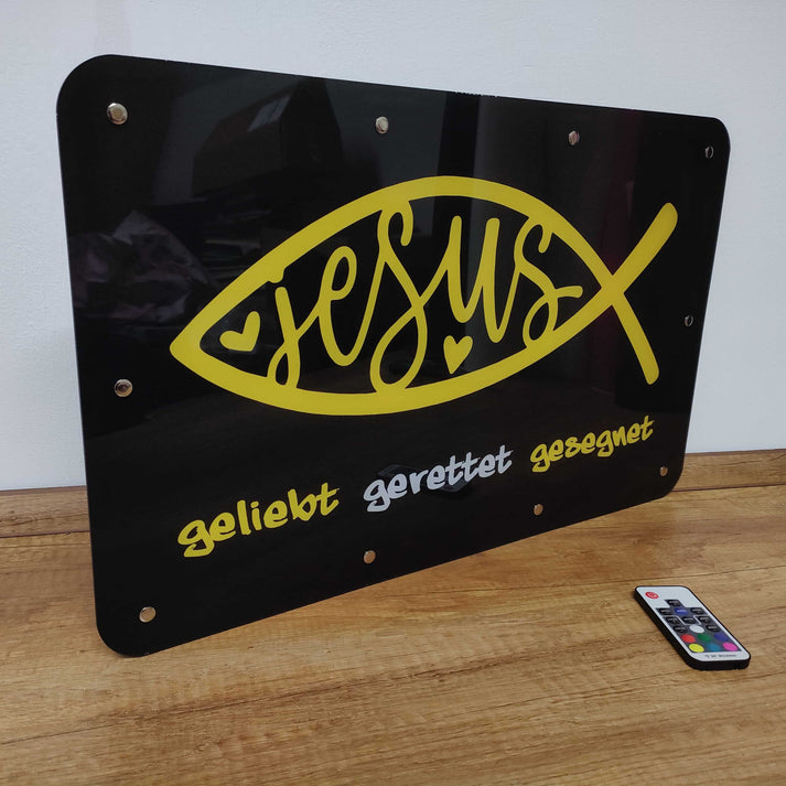 LED Wandbild personalisiert Premium Darstellung