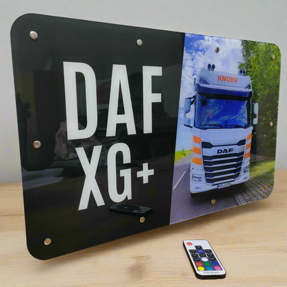 Rückwandschild mit LED Beleuchtung, 50x30cm, mit deinem Wunschmotiv