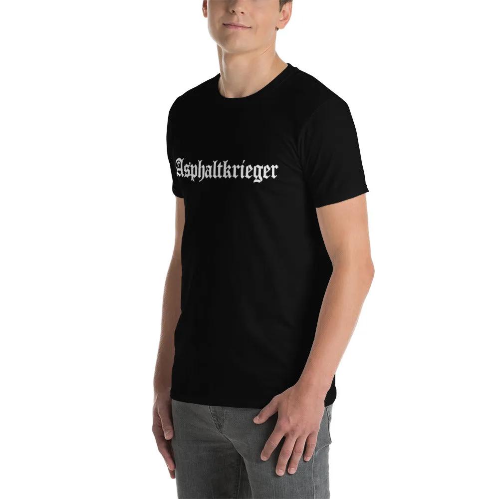 Kurzärmeliges Unisex-T-Shirt mit dem Motiv Asphaltkrieger –   - Schilder & mehr