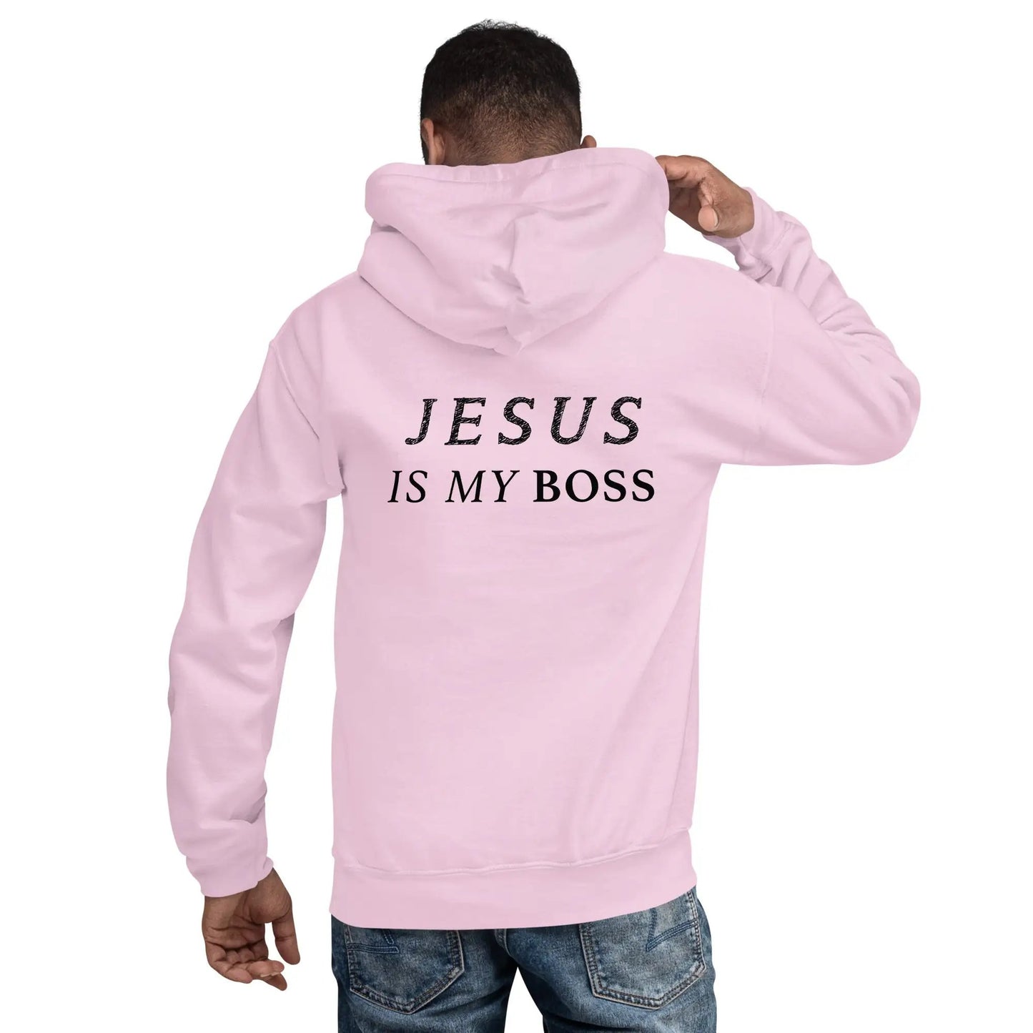 Hoodie mit dem Aufdruck "JESUS IS MY BOSS"