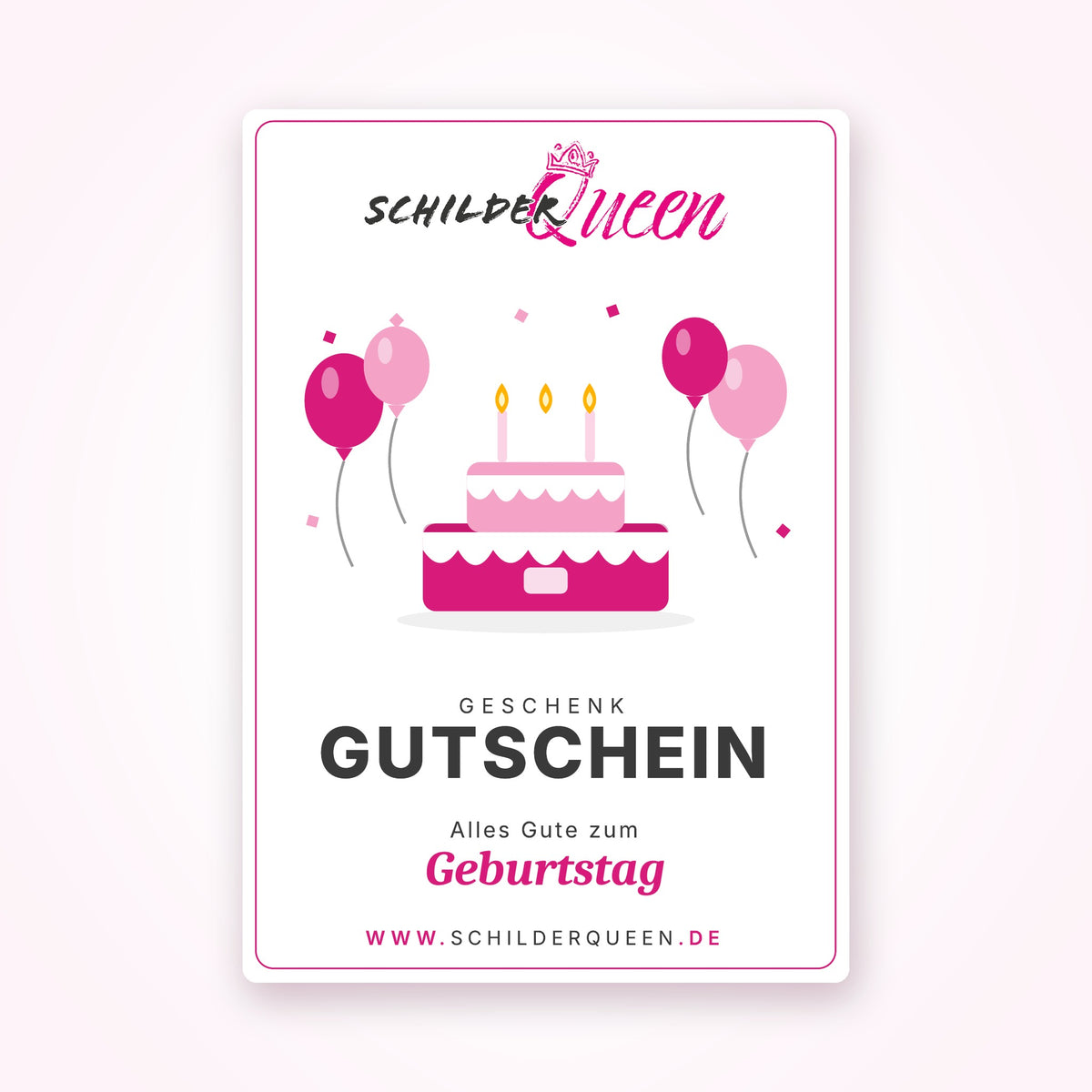 Wertgutschein Geburtstag – Betrag frei wählbar