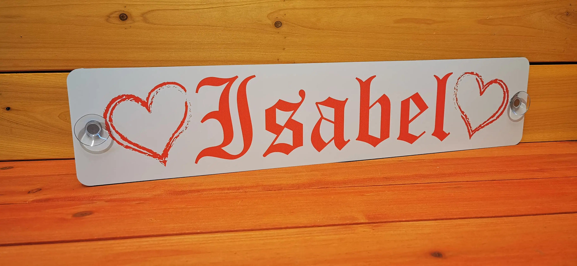 Liebesherz - Namensschild mit deinem Namen Kostenlose Gestaltung & Versand - Swetlana - Die Schilderqueen ❤️